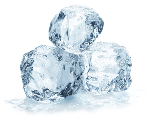 istock Perfect ice cubes on white background. File contains clipping paths. 1955643393