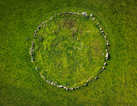 The Beltany stone circle is a megalithic monument located near Raphoe in County Donegal, Ireland. It is one of the largest stone circles in Ireland, consisting of 64 stones surrounding a raised platform. The circle dates back to the late Bronze Age or early Iron Age, making it over 3,000 years old.