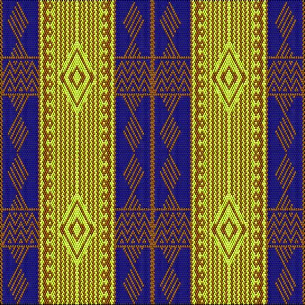 Vector illustration of Seamless ethnic ornament for fabrics, interiors, ceramics and furniture in the style of Latin America.