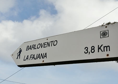 Signpost on Canary island