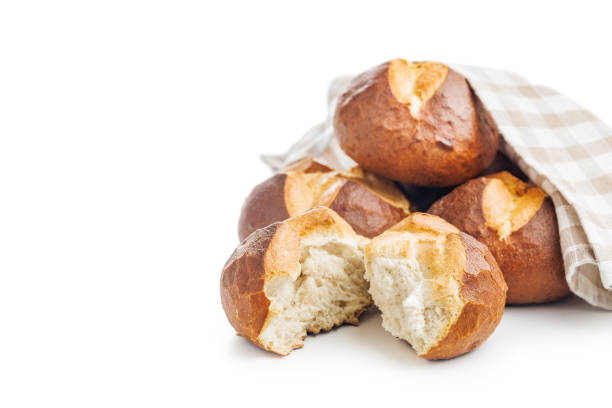 Turkish bread basket on the breakfast table