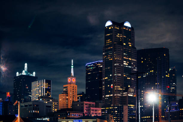 Dallas by night, Texas, USA