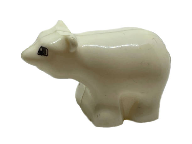 istock A polar bear toy. Animal toy white witch on a white background 1955706341