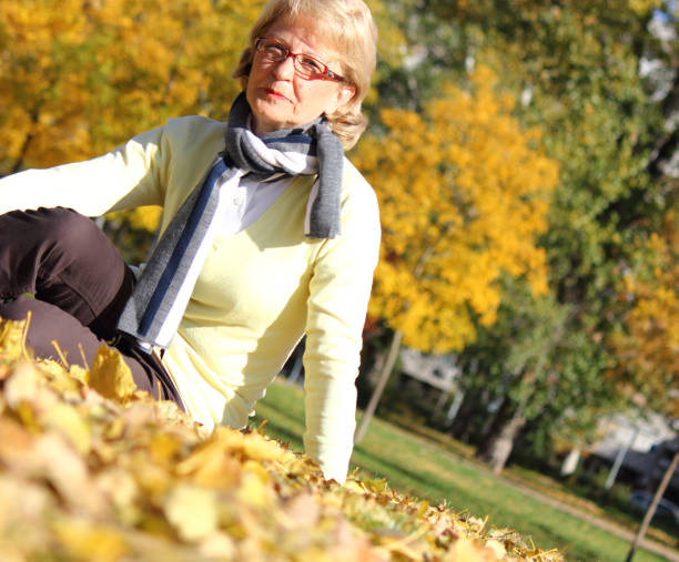 istock Senior woman at park 1955735098