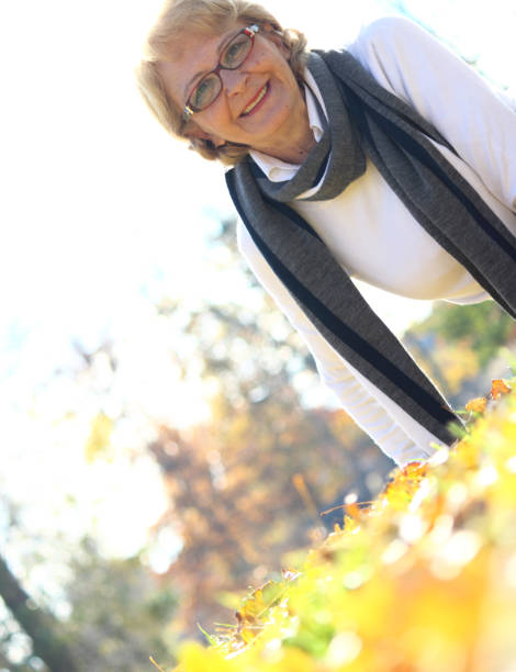 istock Senior woman at park 1955745669