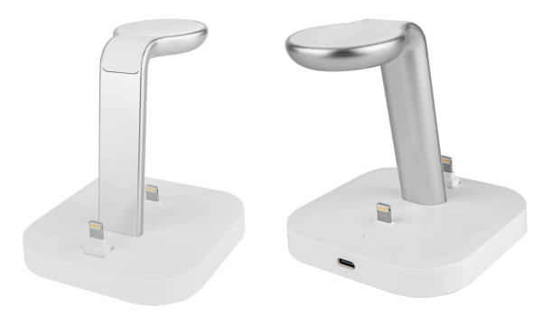 istock Wireless charging, in the form of a phone stand 1955757829