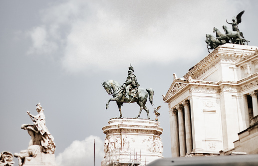Vittorio Emanuele II monument in Rome, Italy