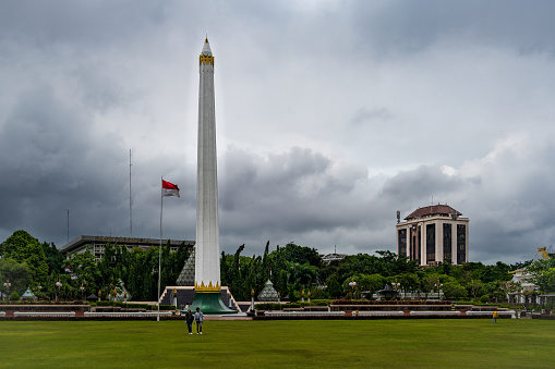 Surabaya, Indonesia--MarA monument designed to celebrate Indonesian Independence