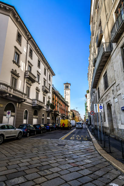 istock Small Street In Milan, Italy 1955921539