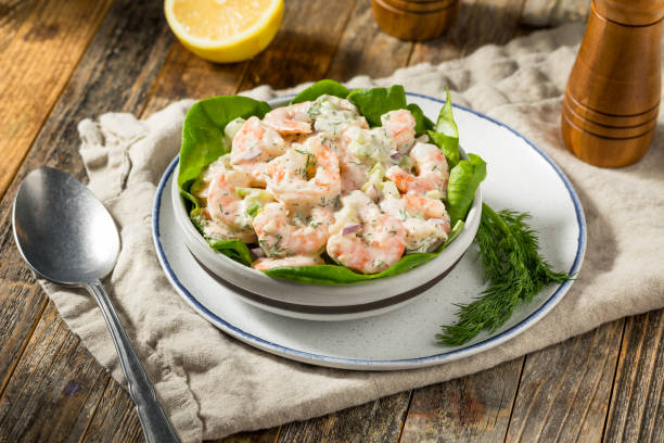 istock Creamy Homemade Shrimp Salad 1955923008