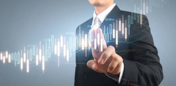 istock Businessman plan graph growth and increase of chart positive indicators 1955987851