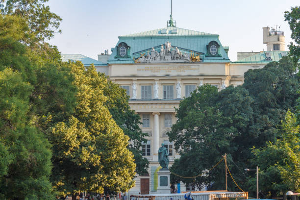 Vienna, Austria - April 19, 2023: The equestrian statue and monument of Emperor Joseph II in Vienna, Austria.