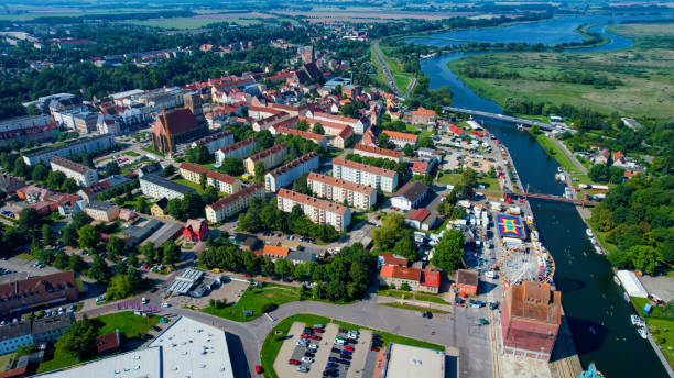 istock Aerial view around the city Anklam 1956072007
