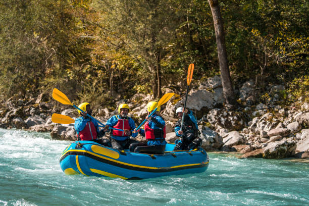 istock Group Rafting Adventure on Turbulent Waters 1956106152