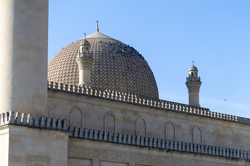 Shamakhi, Azerbaijan - January 2nd, 2024: Juma Mosque of Shamakhi