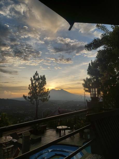 istock Very beautiful sunset in the mountain valley 1956202465