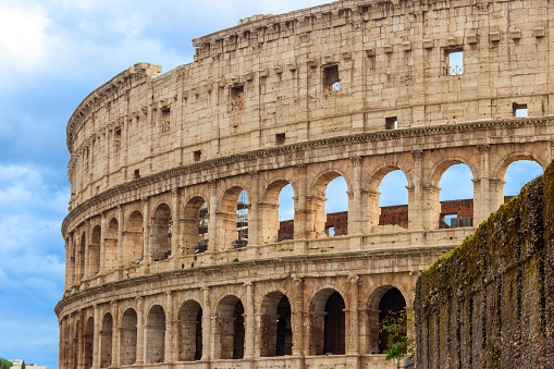Colosseum or Flavian Amphitheatre in Rome, Italy
