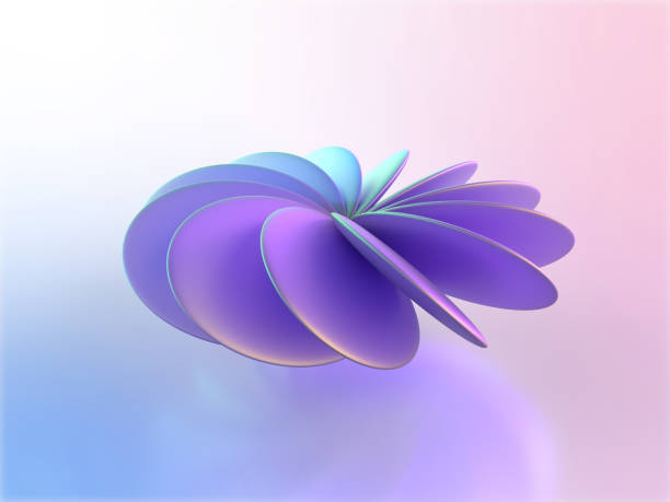istock 3D illustration of iridescent crystal glass geometric pattern 1956275451