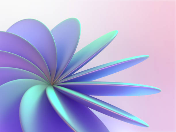 istock 3D illustration of iridescent crystal glass geometric pattern 1956275474