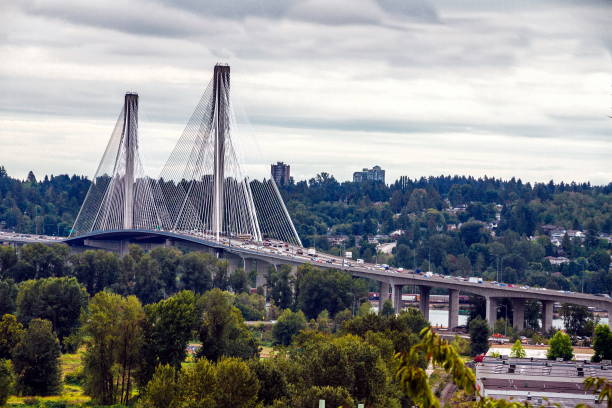istock Port Man Bridge over Fraser River 1956319175
