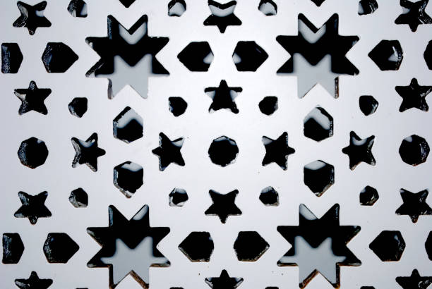 Random stars cut on calcium silicate board. Calcium silicate boards are building materials made from calcium and siliceous materials. They are lightweight, fireproof, waterproof, and have good thermal insulation properties. They are also asbestos-free and can withstand high temperatures. drywall fireplace stock pictures, royalty-free photos & images