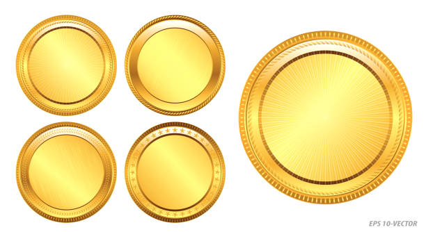 istock set of realistic gold coin. easy to modify 1956505100