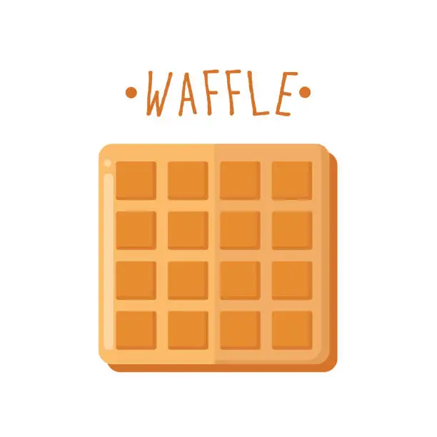Vector illustration of Waffle icon clipart avatar logotype isolated vector illustration