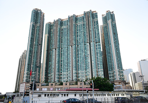 Residential buildings in Lai Chi Kok, kowloon, Hong Kong - 11/18/2023 16:29:28 +0000.