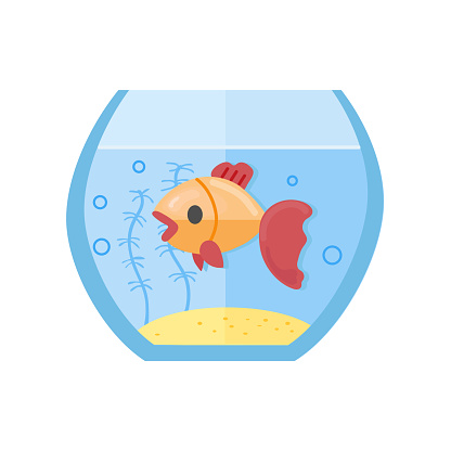 Aquarium icon clipart avatar isolated vector illustration