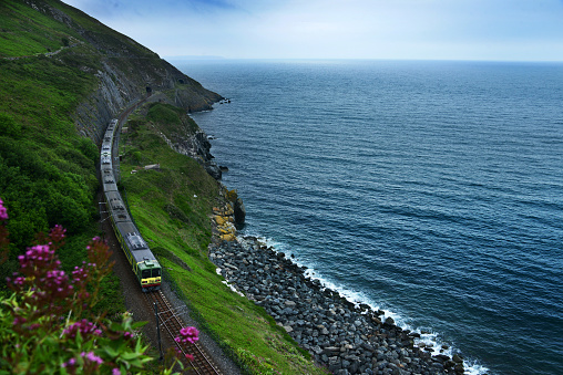 Suburban trains near Dublin