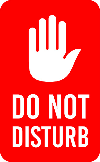 Do Not Disturb Sign illustration
