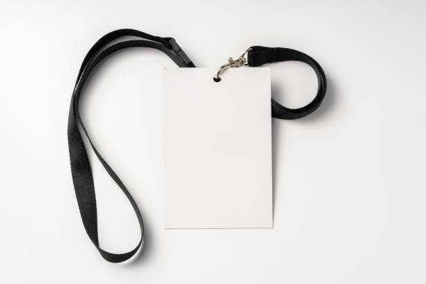 istock Blank bagde mockup isolated on white background 1956675478