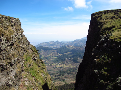 East African rift valley in Ethiopia country