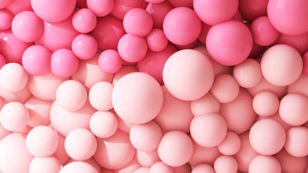 istock Various size of red and pink balloons abstract background 1956704220