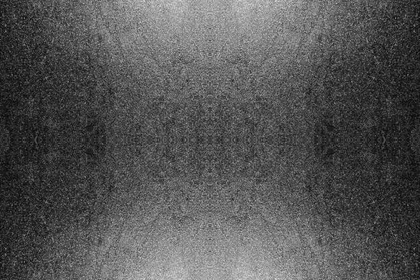 Black white glitter texture abstract banner background with space. Space-like twinkling star effect night sky universe texture rough grain