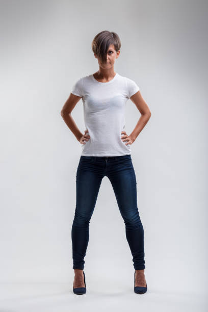 istock Firm stance, casual wear, sheer confidence 1956769102