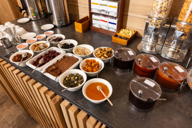Catering buffet food in hotel restaurant