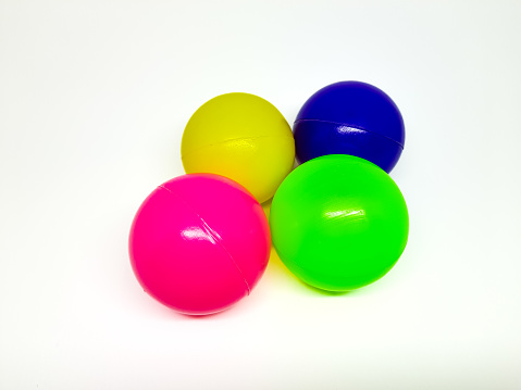 Colorful glossy spheres