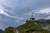 The Viewpoint of Lake Balea at the Transfaragasan in Romania
