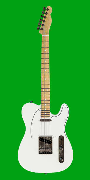 Close up man playing electric guitar