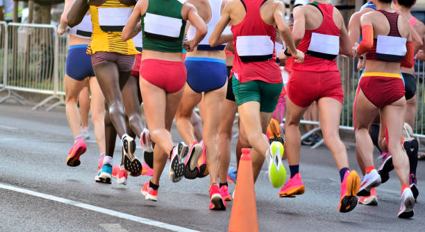 istock Multiracial Group of Lady Marathon Runners 1956956007