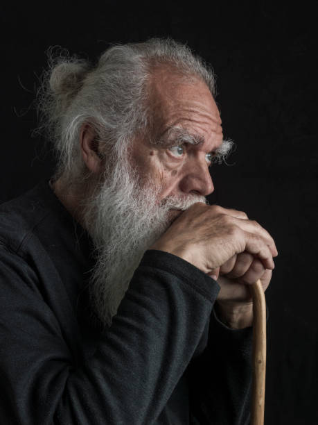 istock Close-up of a wise old man 1956957521