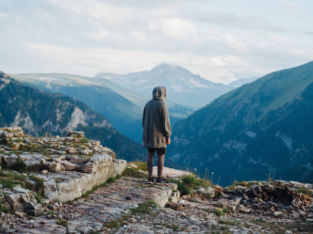 Mountain nature clouds travel freedom landscape. High quality photo