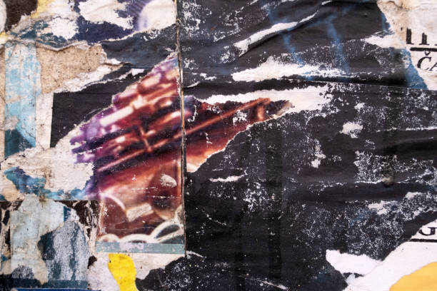istock Torn street poster grungy background 1956992868