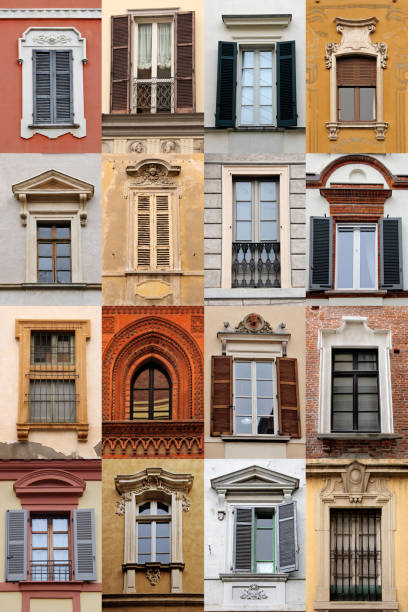 istock Italian windows collage - Novara 1957065686