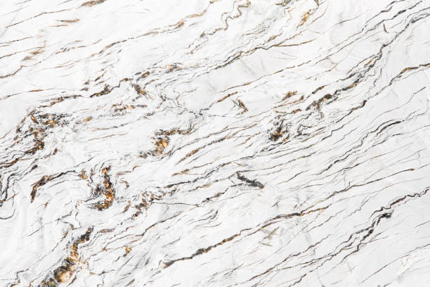 White marble texture with dark and brown layers