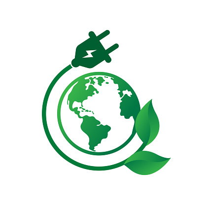 eco energy icon concept