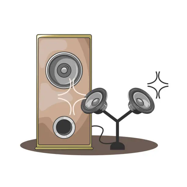 Vector illustration of Speaker