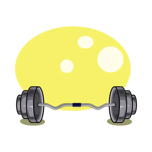 Vector illustration of Barbell