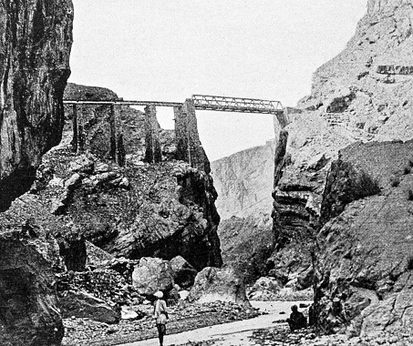 People and landmarks of India in 1895: Chapper Rift, Quetta